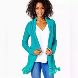 Lilly Pulitzer Tatum cardigan Maldives green size large NWT
